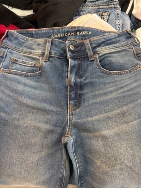 American Eagle Outfitters High-Rise Medium Light Wash Jeans